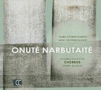 Onutė Narbutaitė - Chordos String Quartet - CD coverart